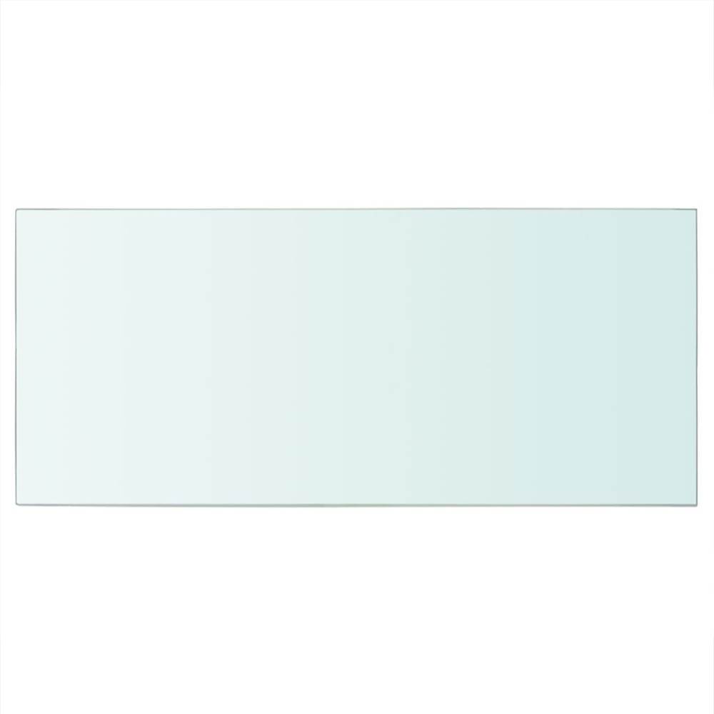 Shelves 2 pcs Panel Glass Clear 50x25 cm