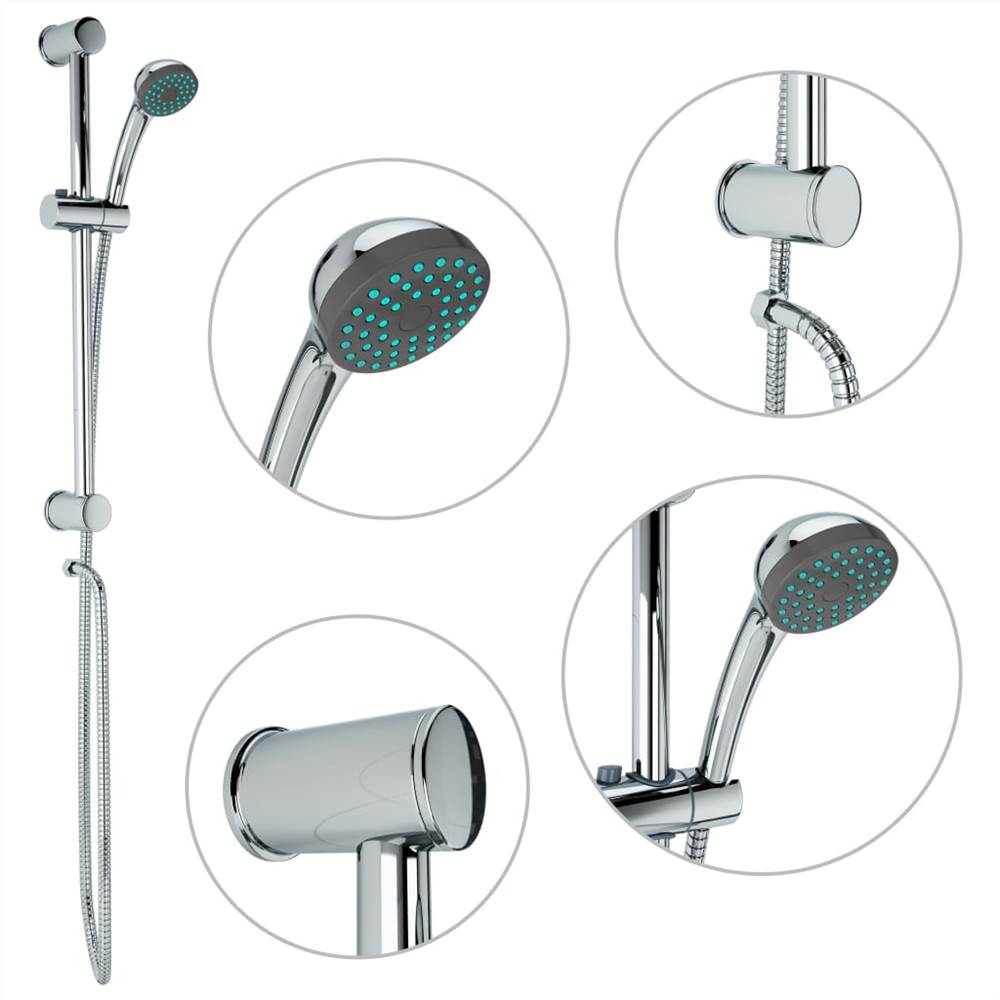 Shower Rail Set with Hand Shower Metal