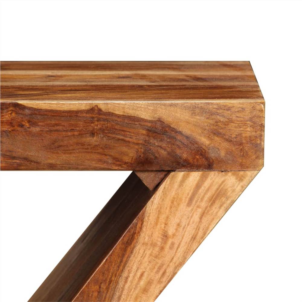 Side Table Zshaped Solid Sheesham Wood