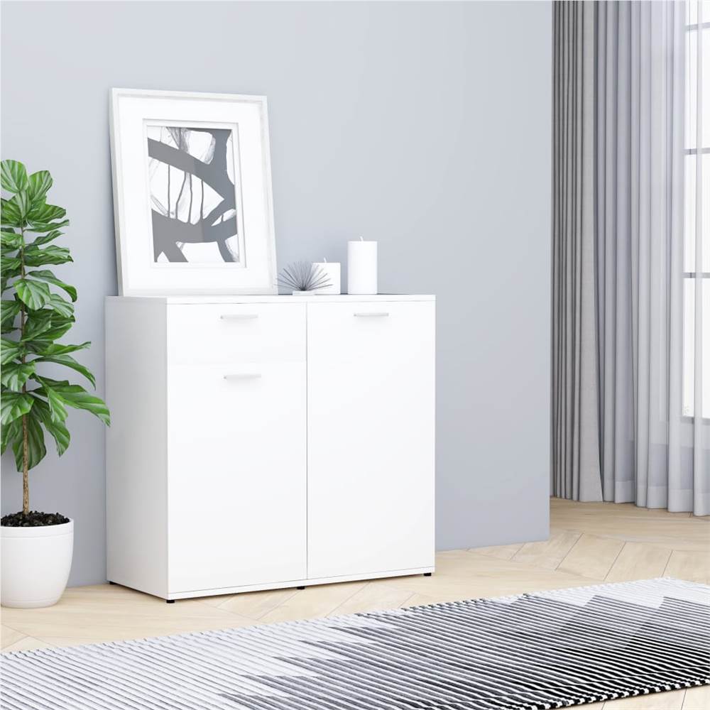 

Sideboard White 80x36x75 cm Chipboard