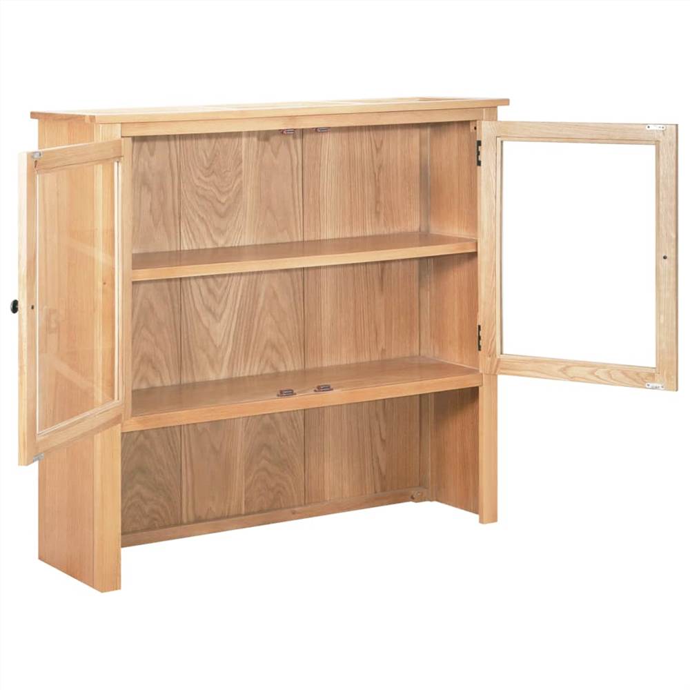 Sideboard and Hutch Set 112x33.5x175 cm Solid Oak Wood
