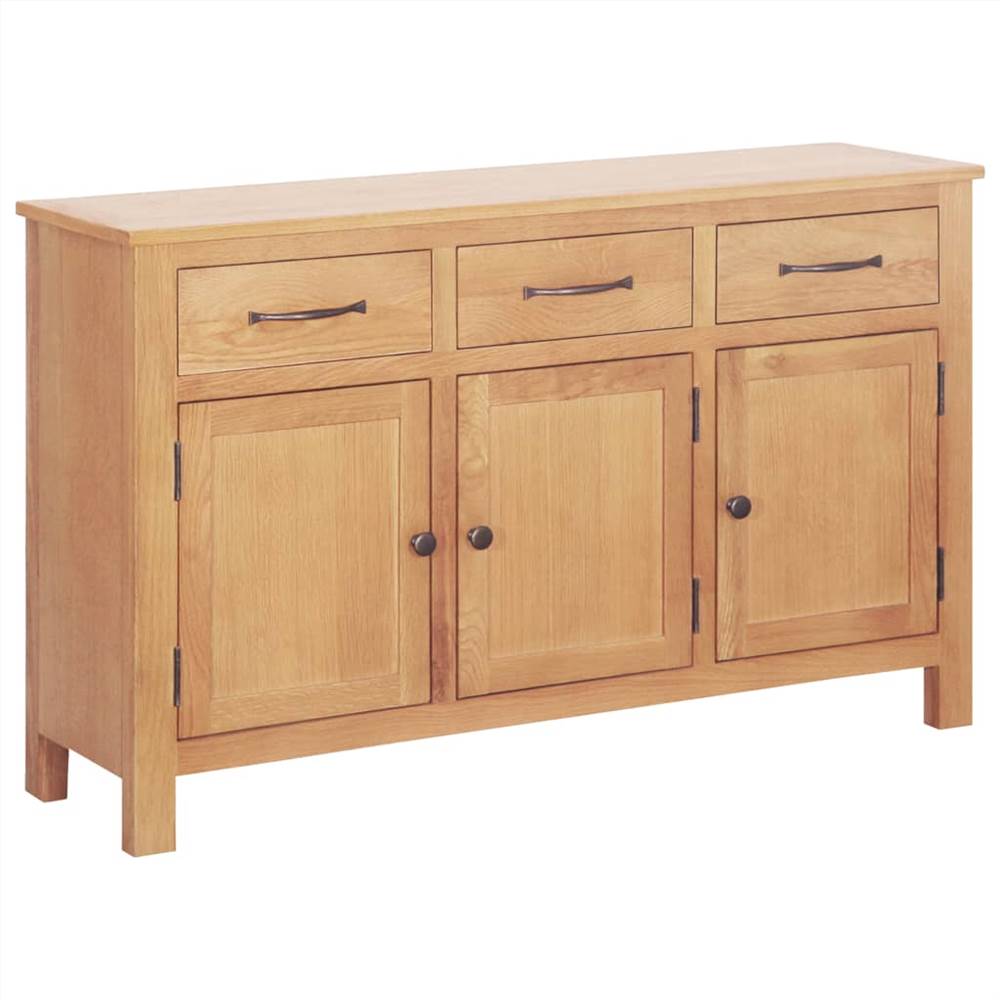 Sideboard and Hutch Set 112x33.5x175 cm Solid Oak Wood