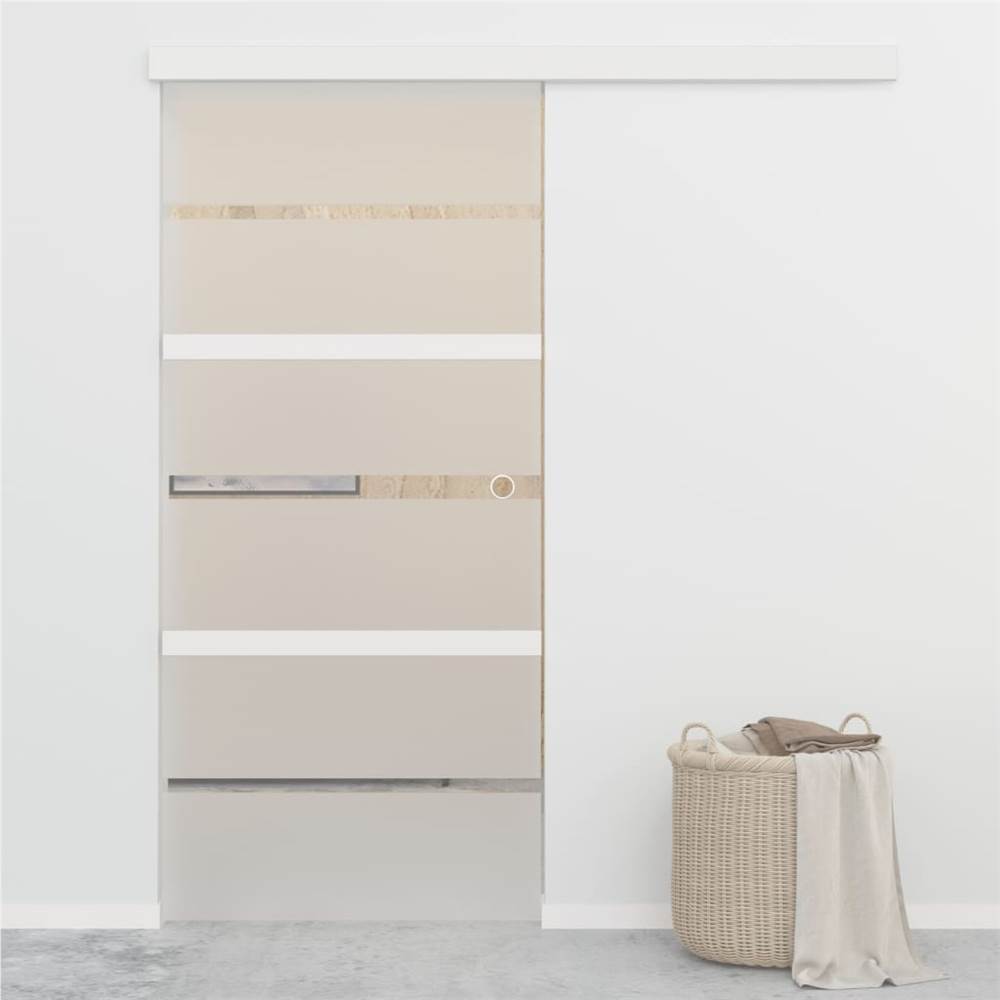 

Sliding Door ESG Glass and Aluminium 90x205 cm Silver