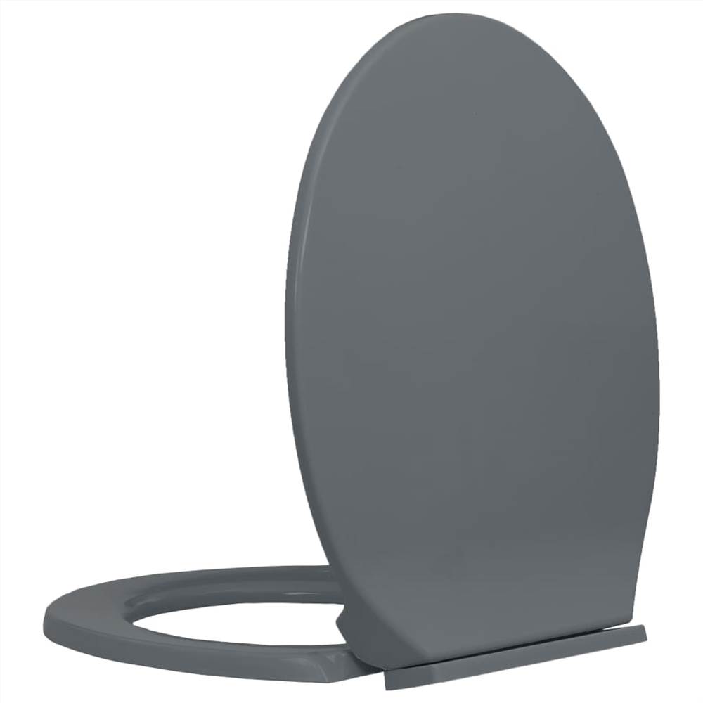SoftClose Toilet Seat Grey Oval