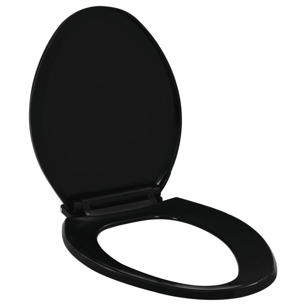 black soft close toilet seat