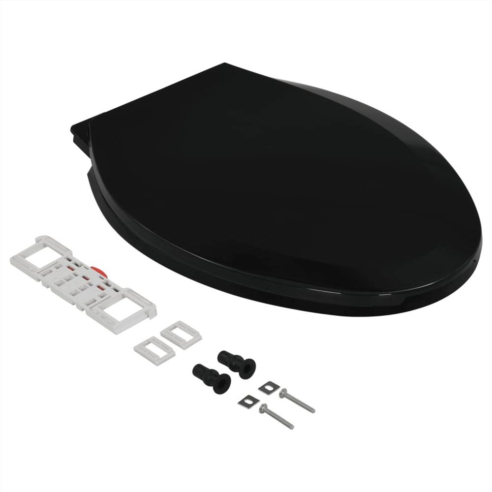 Softclose Toilet Seat with Quickrelease Design Black