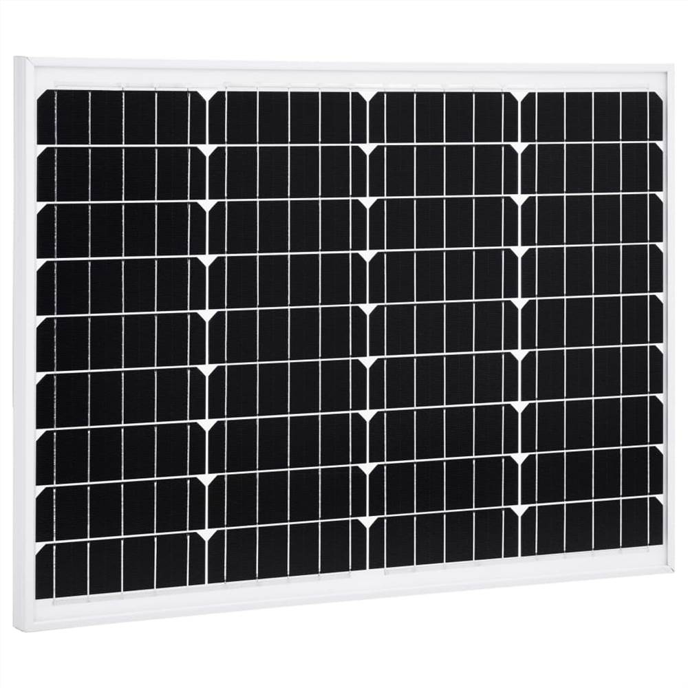 Solar Panel 50 W Monocrystalline Aluminium and Safety Glass