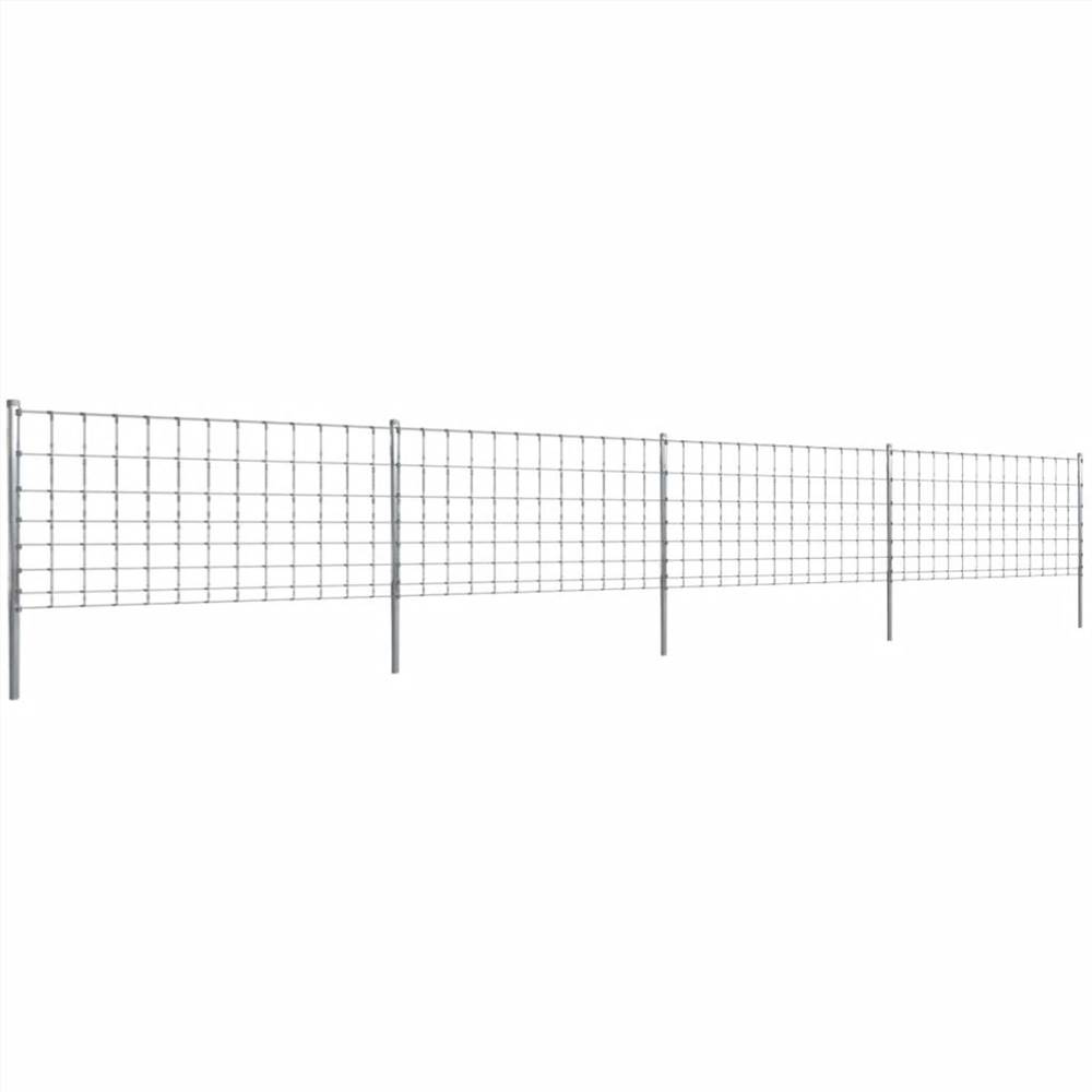 

Step-In Fence with Posts Zinc-coated Iron 50 m 100/8/30