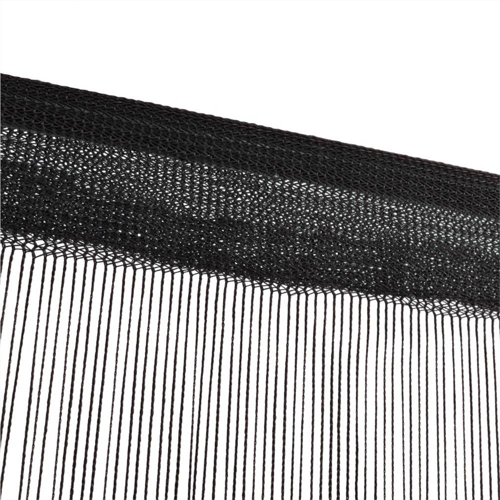 String Curtains 2 pcs 140x250 cm Black