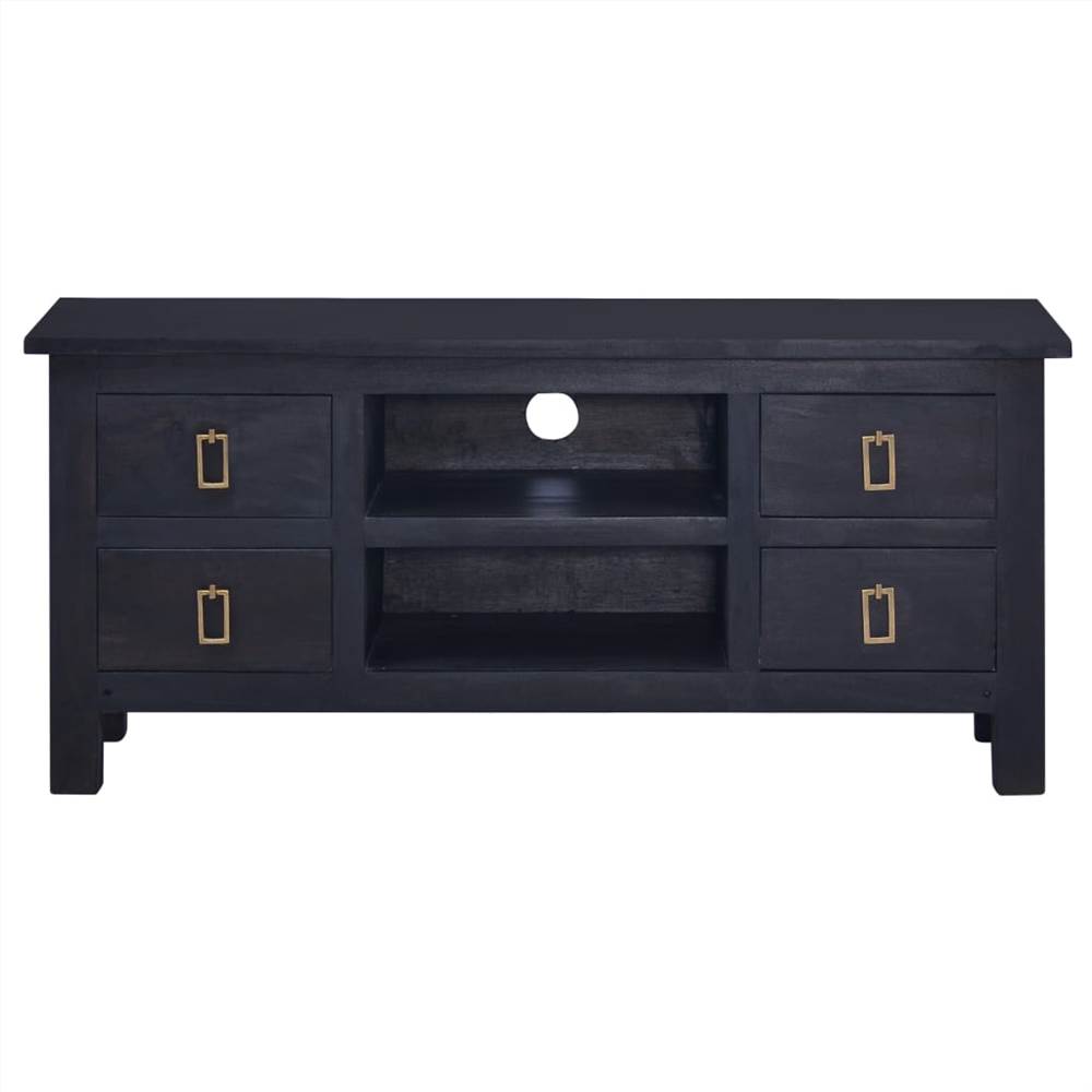 TV Cabinet Light Black Coffee 100x30x45 Cm Solid Mahogany Wood 8 TV Cabinet Light Black Coffee 100x30x45 cm Solid Mahogany Wood