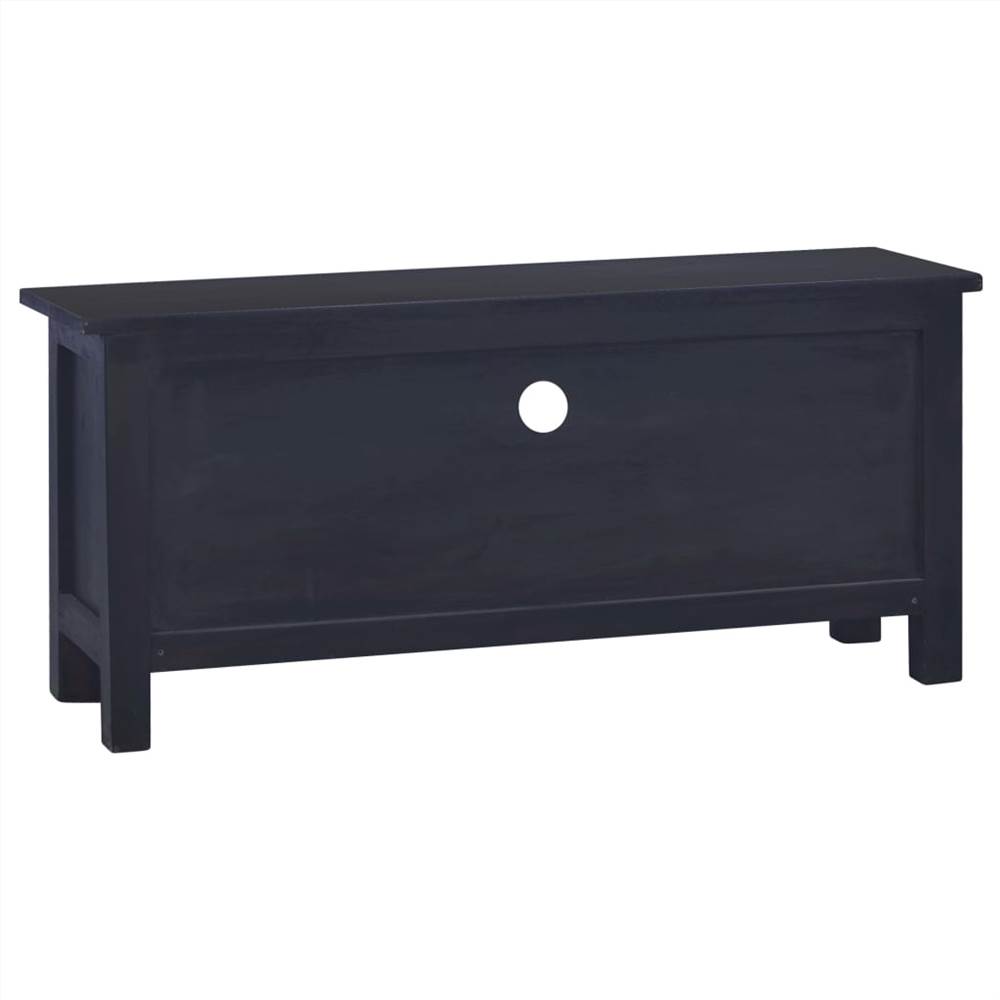 TV Cabinet Light Black Coffee 100x30x45 Cm Solid Mahogany Wood 11 TV Cabinet Light Black Coffee 100x30x45 cm Solid Mahogany Wood