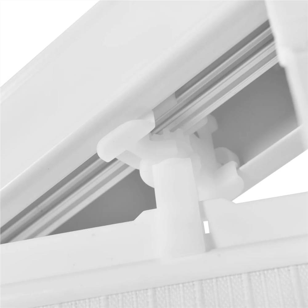 Vertical Blinds White Fabric 195x250 cm