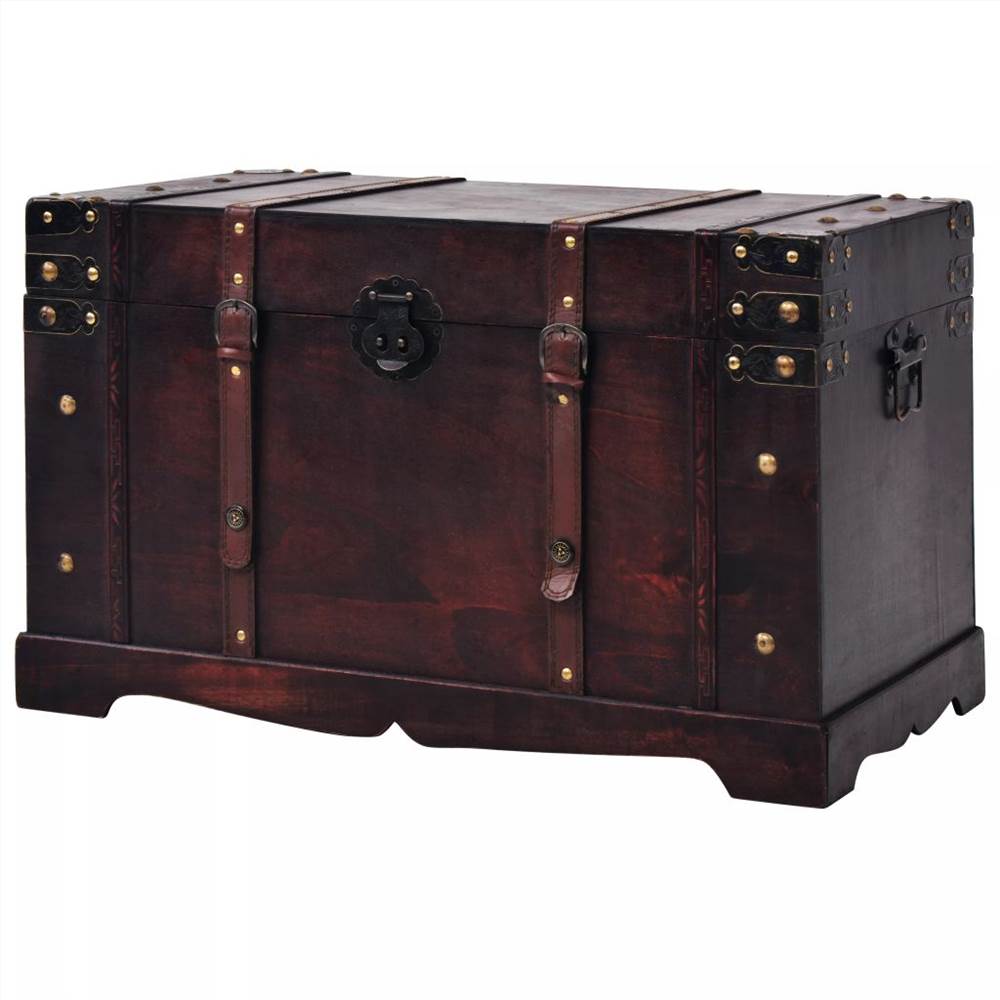 Vintage Treasure Chest Wood 66x38x40 Cm 7 Vintage Treasure Chest Wood 66x38x40 cm