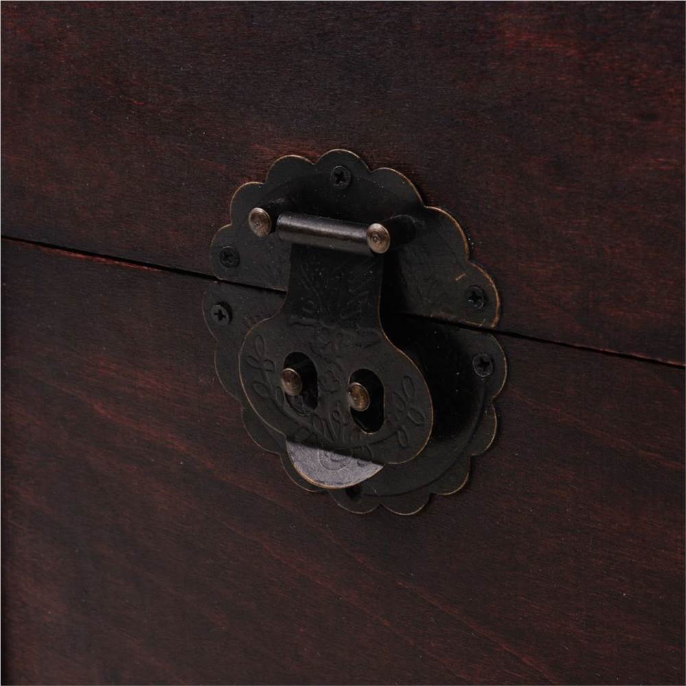 Vintage Treasure Chest Wood 66x38x40 Cm 9 Vintage Treasure Chest Wood 66x38x40 cm