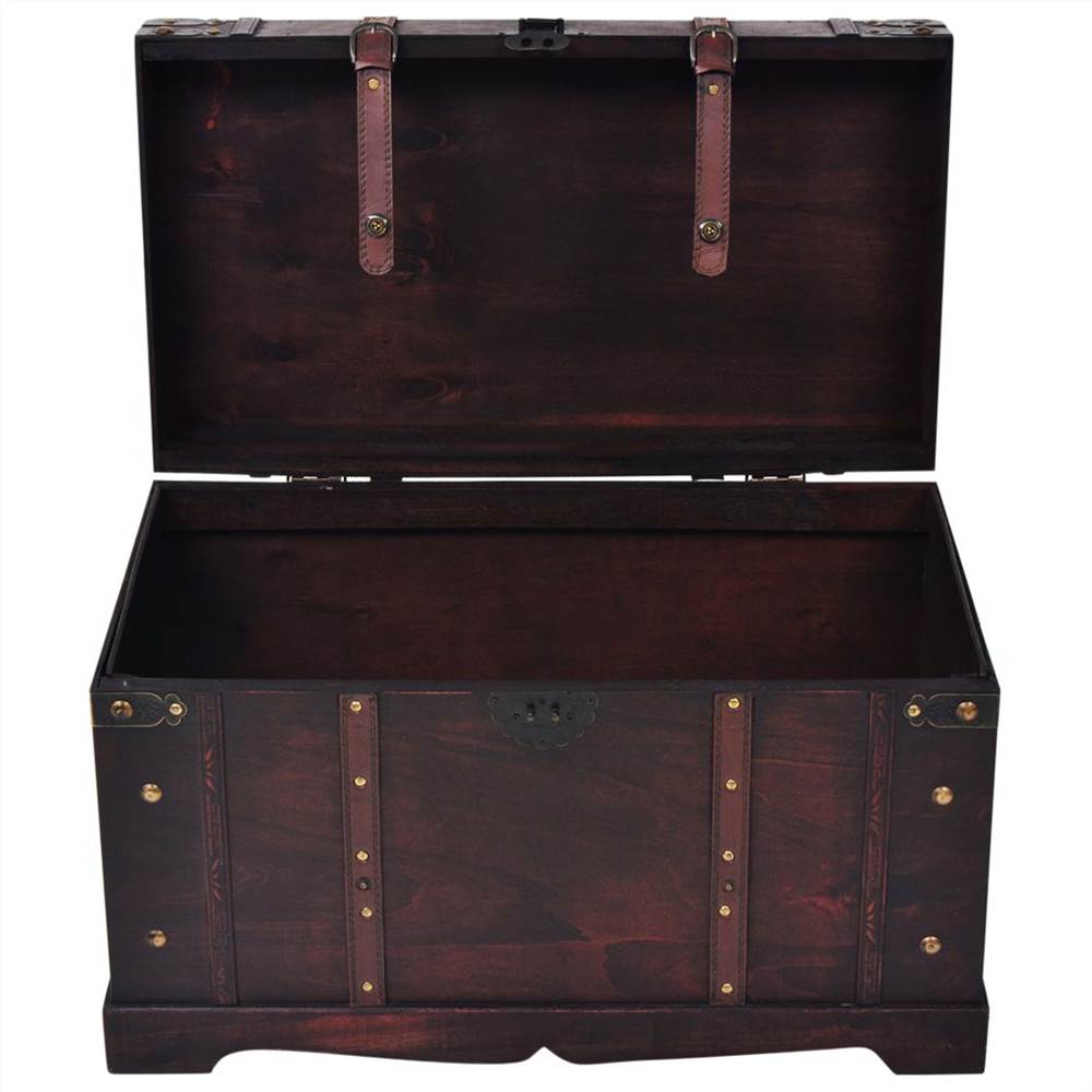 Vintage Treasure Chest Wood 66x38x40 Cm 12 Vintage Treasure Chest Wood 66x38x40 cm