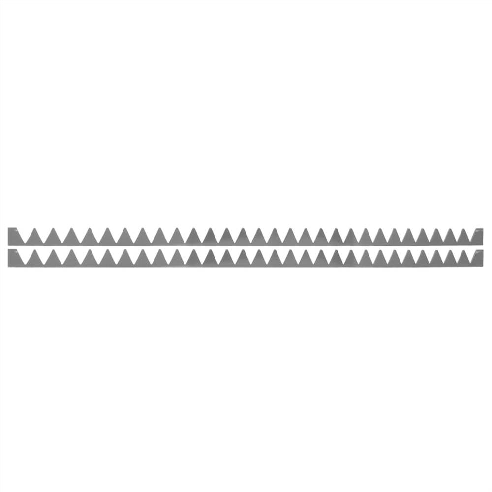 

Wall Spikes 2 pcs Silver 1 m Galvanised Steel