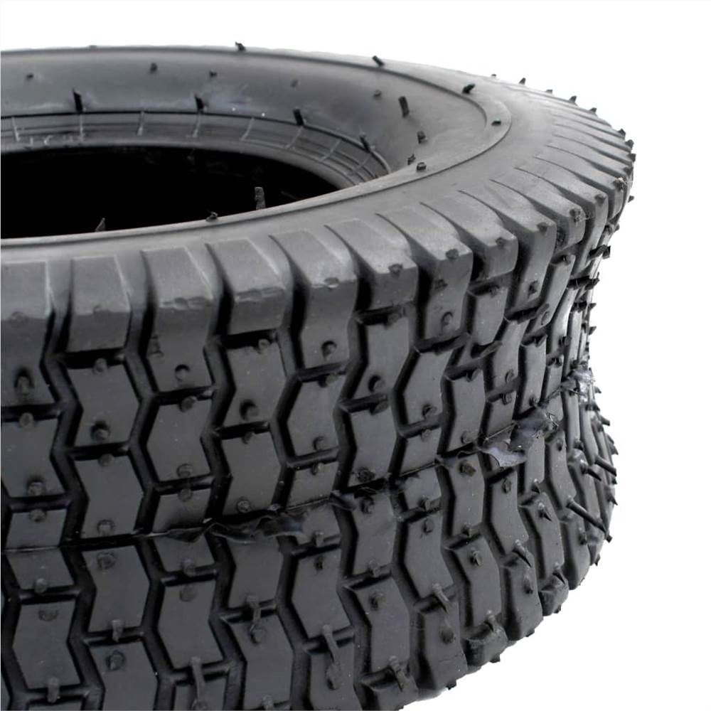 Wheelbarrow Tyres 2 pcs 13x5.00-6 4PR Rubber