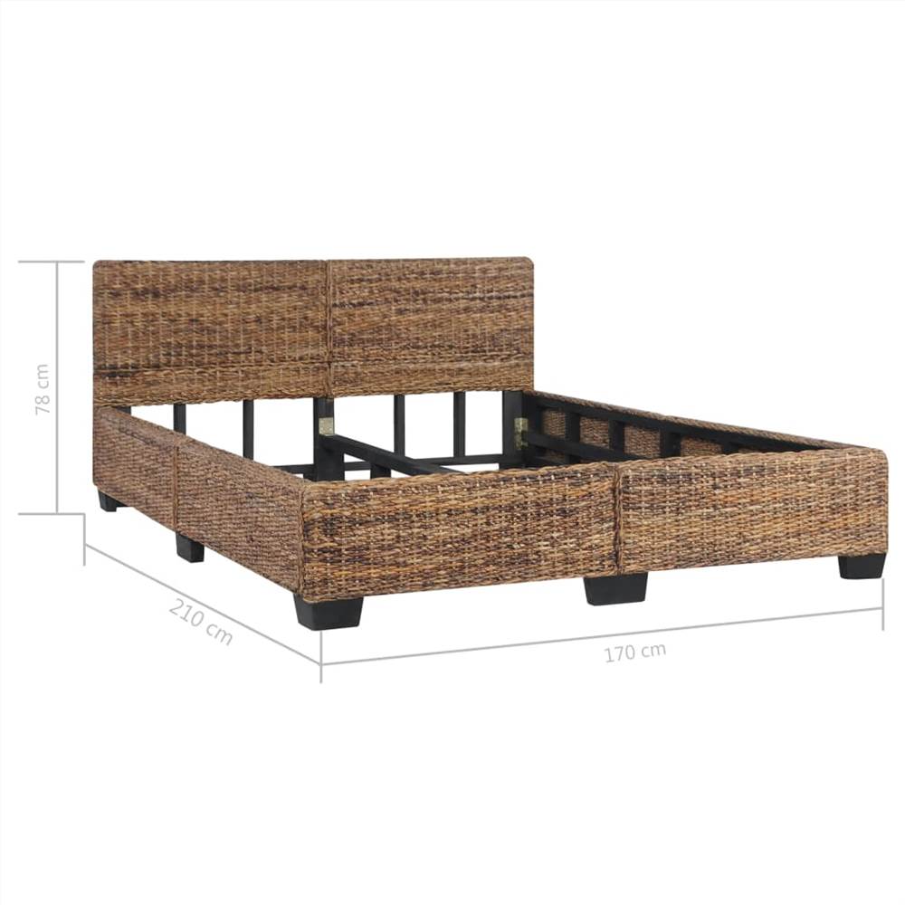 Bed Frame Natural Rattan 160x200 cm