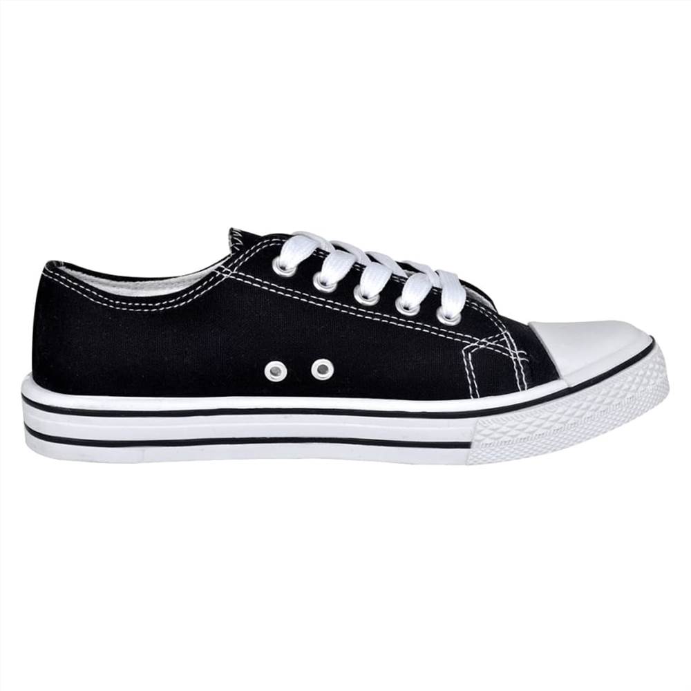 KRISP Women's Canvas Trainers – Lace-Up Low Top Sneakers For Casual Everyday Wear