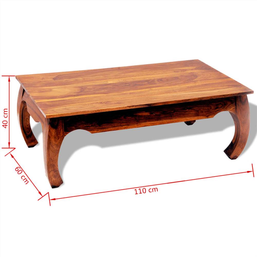 Coffee Table 40 cm Solid Sheesham Wood