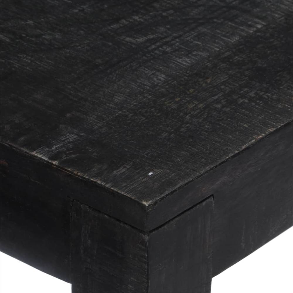Console Table Black 118x30x76 cm Solid Mango Wood