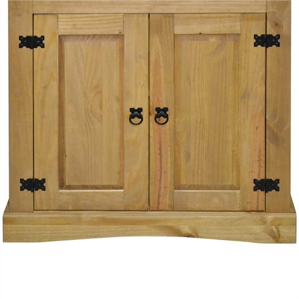 Cupboard Mexican Pine Corona Range 80x40x170 Cm 8 Cupboard Mexican Pine Corona Range 80x40x170 cm