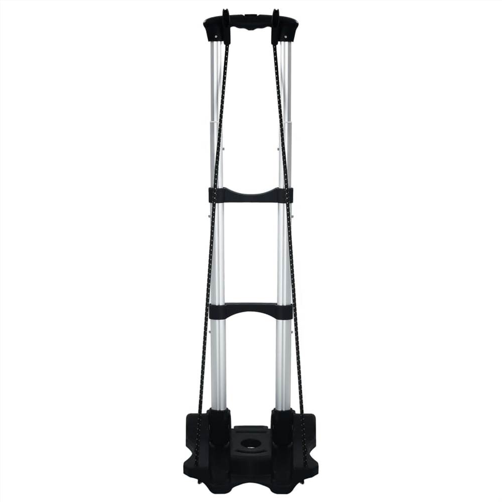 Foldable Transport Trolley 45 kg Aluminium Sliver