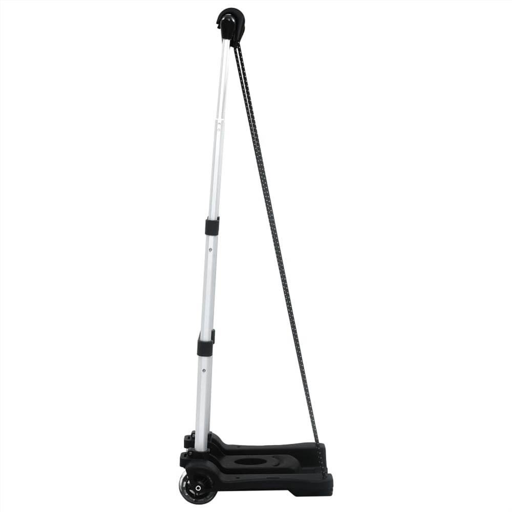 Foldable Transport Trolley 45 kg Aluminium Sliver