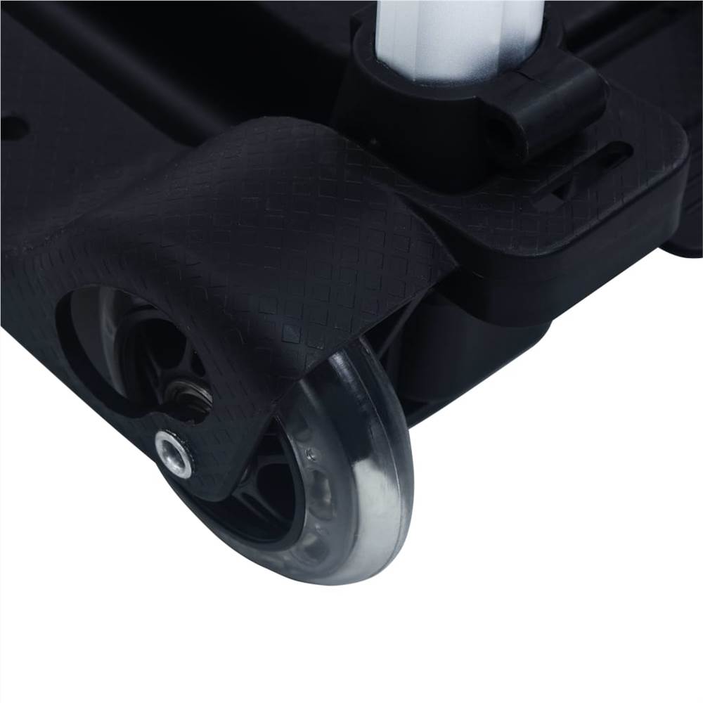 Foldable Transport Trolley 45 kg Aluminium Sliver