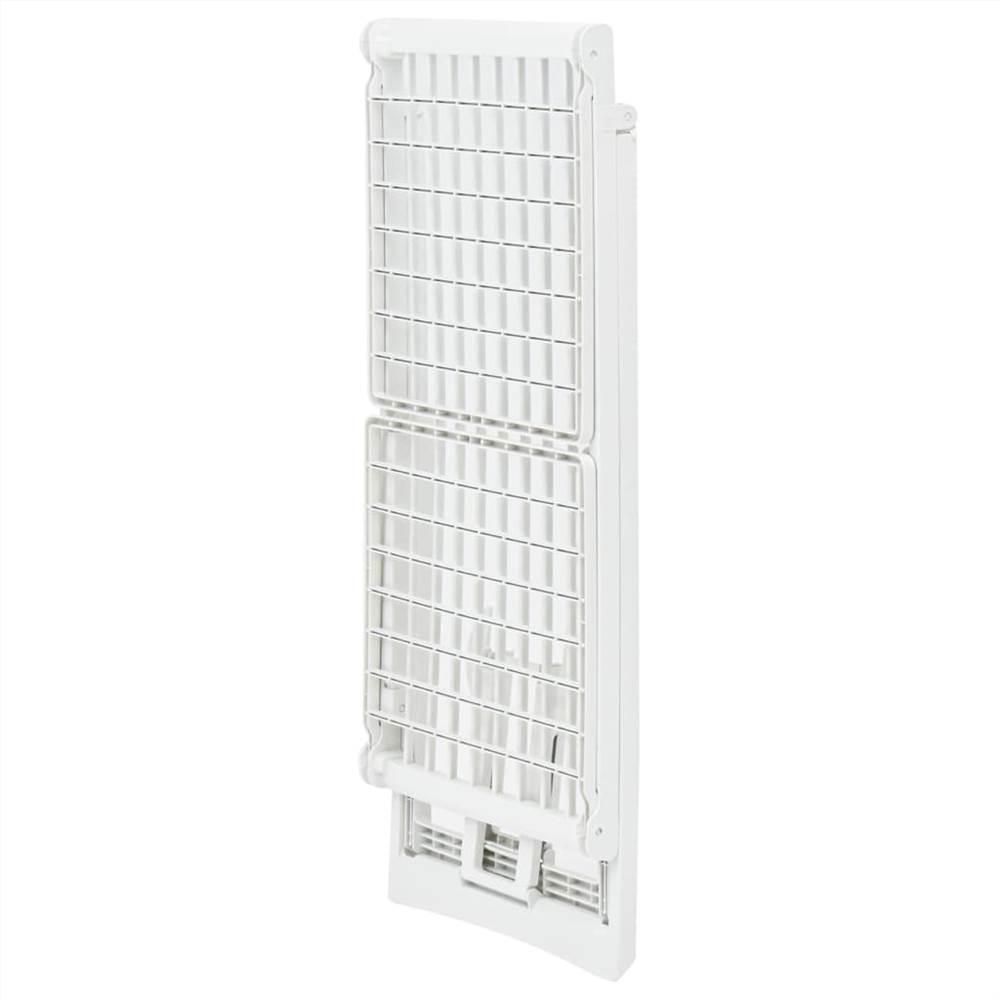 Folding Clothes Dry Rack White Plastic