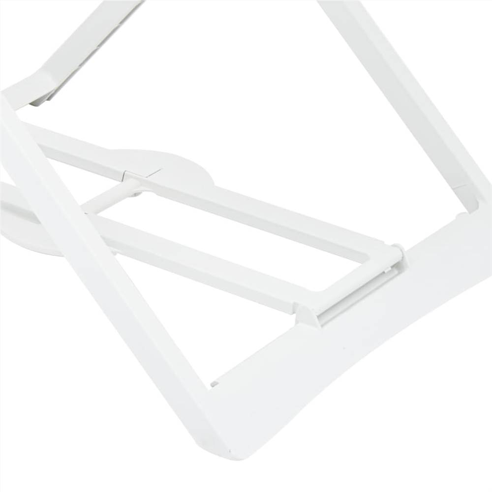 Folding Clothes Dry Rack White Plastic
