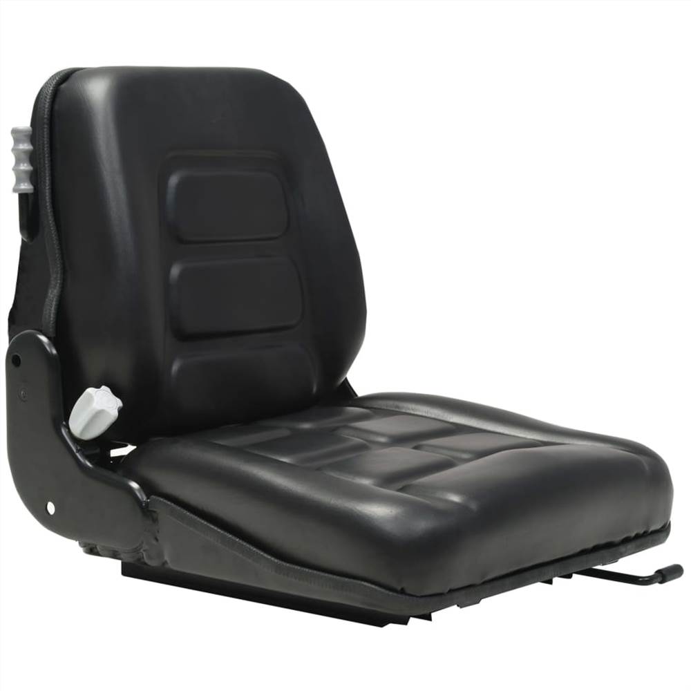 Forklift & Tractor Seat with Suspension and Adjustable Backrest