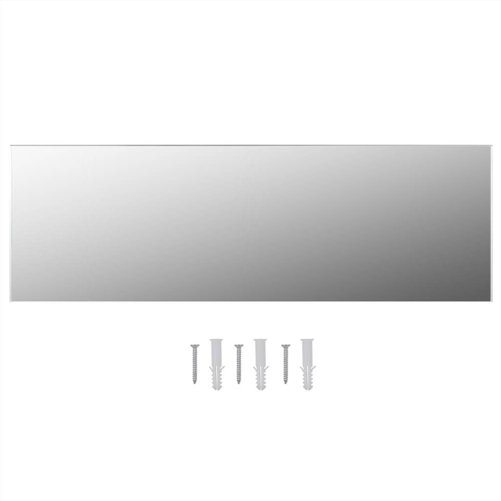 Frameless Mirror 120x30 cm Glass