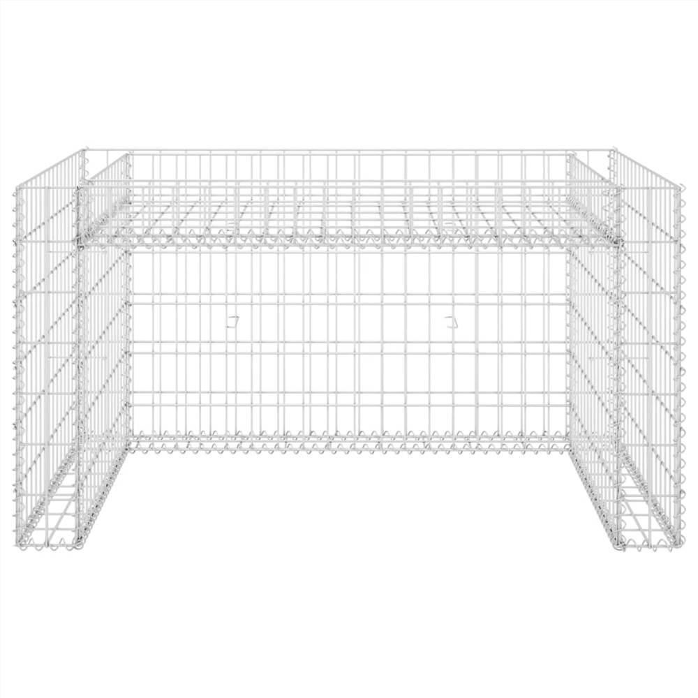Lawn Mower Garage with Raised Bed 110x80x60 cm Steel Wire