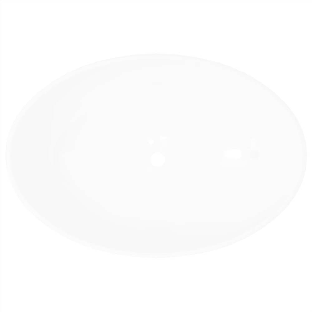 Luxury Ceramic Basin Oval-shaped Sink White 40 x 33 cm