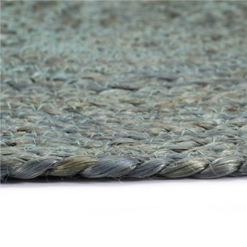 Placemats 4 pcs Plain Olive Green 38 cm Round Jute