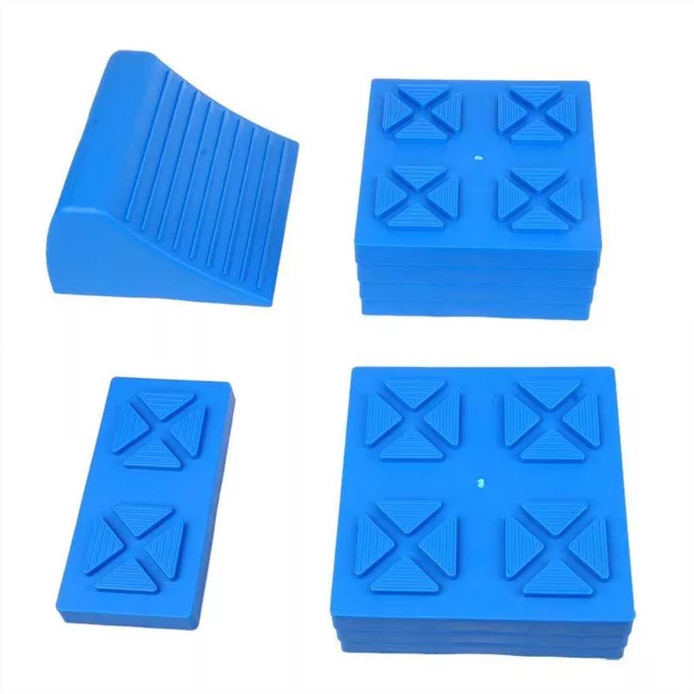 ProPlus Stackable Caravan Leveller Set Plastic Blue