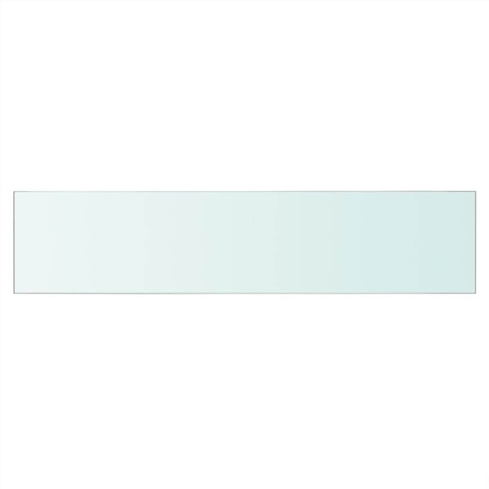 Shelves 2 pcs Panel Glass Clear 60x12 cm