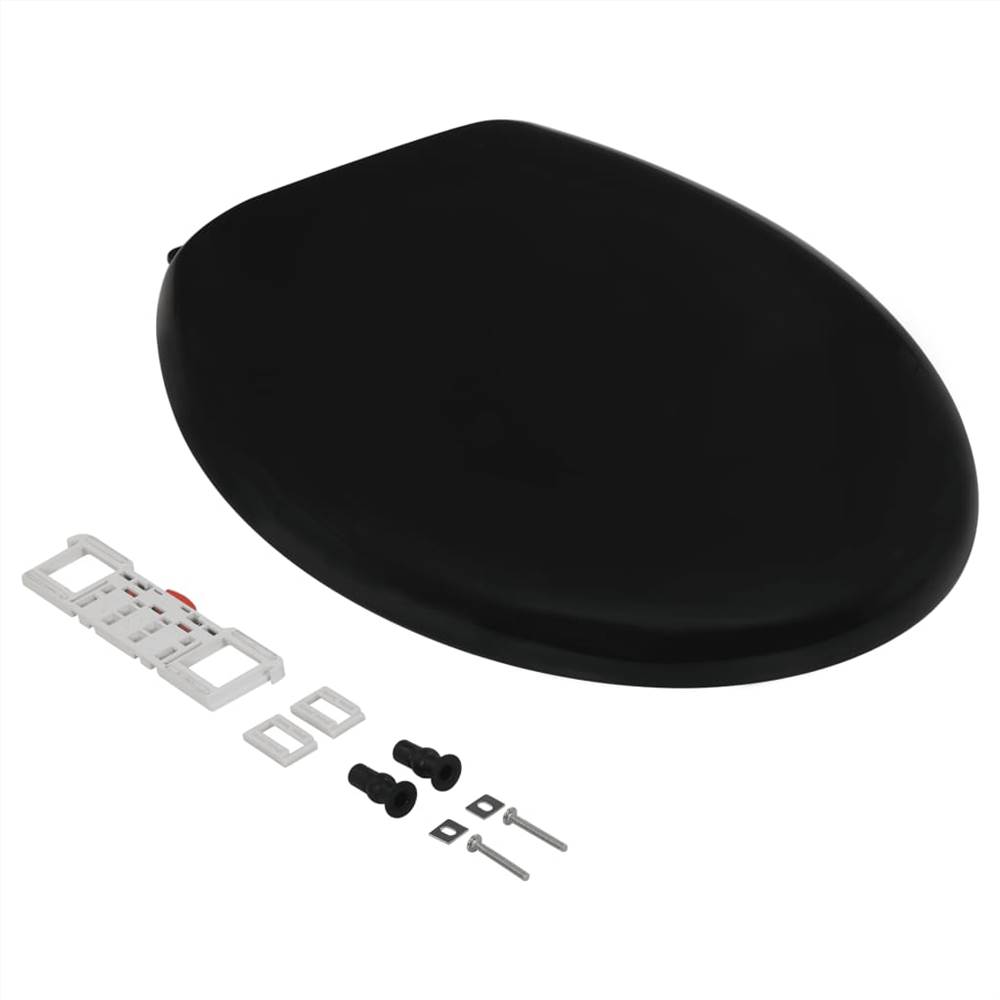 Softclose Toilet Seat with Quickrelease Design Black