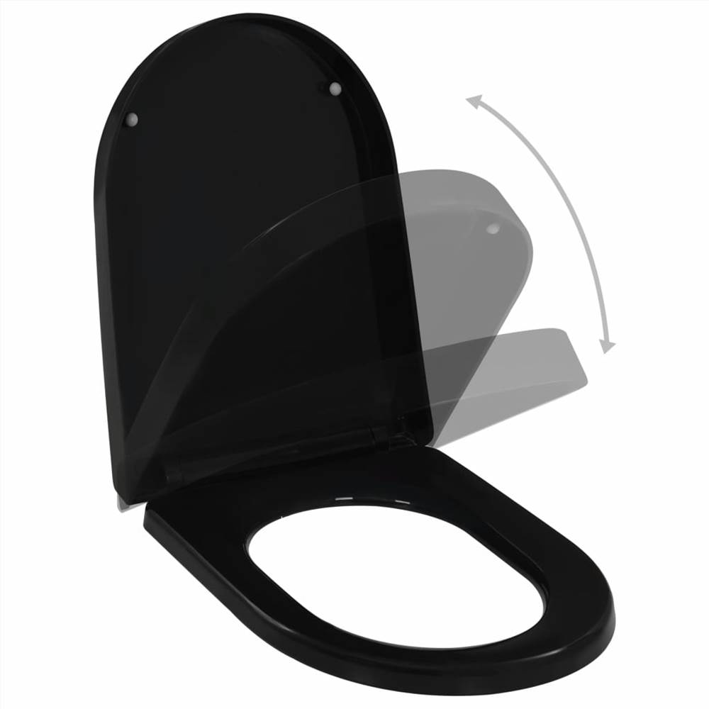 Softclose Toilet Seat with Quickrelease Design Black