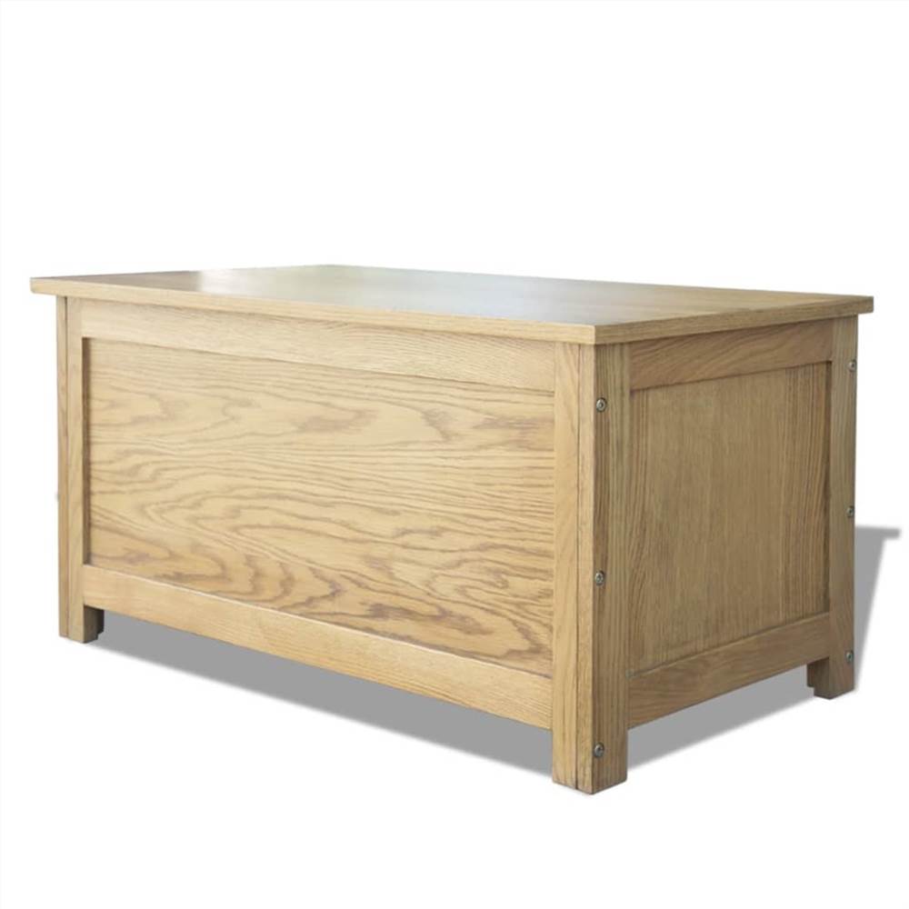 Storage Box 90x45x45 cm Solid Oak Wood