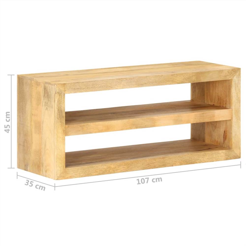TV Cabinet 107x35x45 Cm Solid Mango Wood 18 TV Cabinet 107x35x45 cm Solid Mango Wood