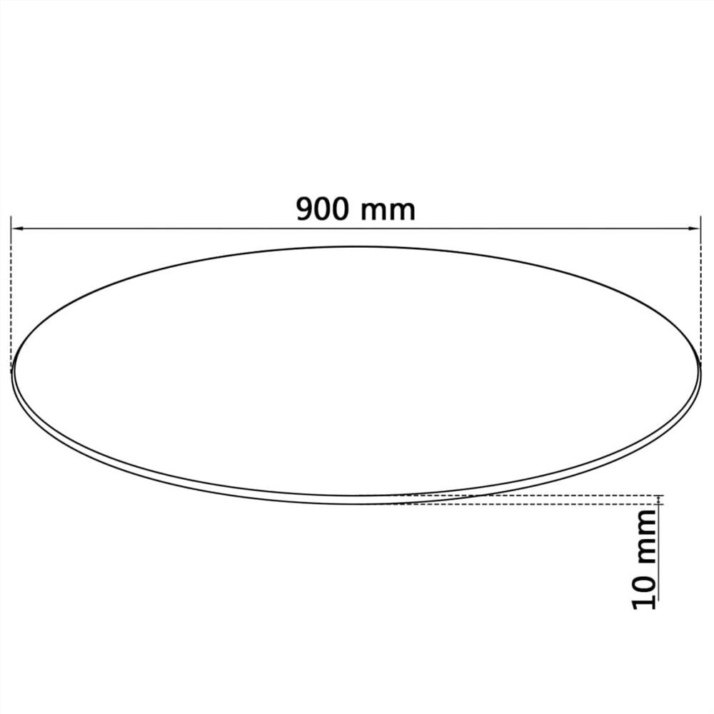 Table Top Tempered Glass Round 900 mm