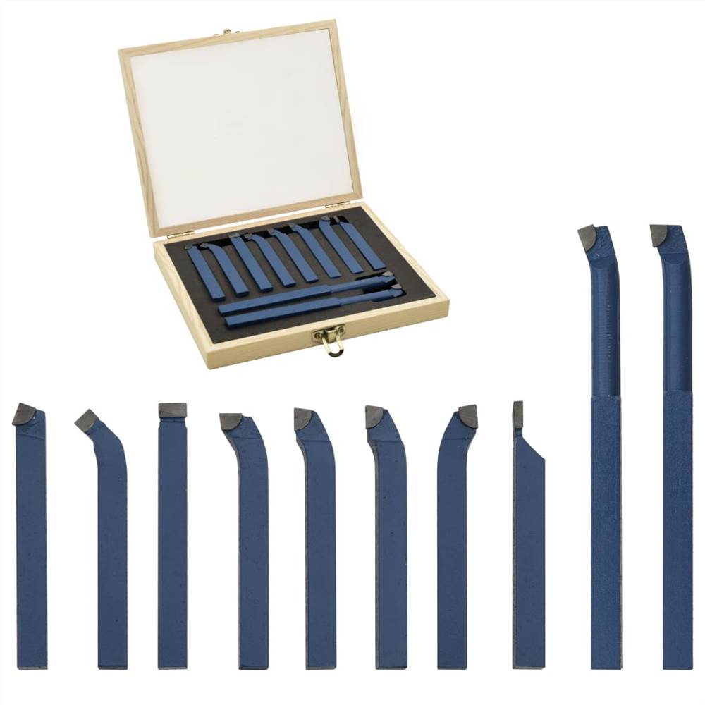 11 Pieces Carbide Turning Tool Set 16x16 mm P30