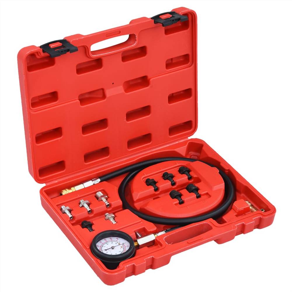 12 Piece Oil Pressure Gauge Tester Kit