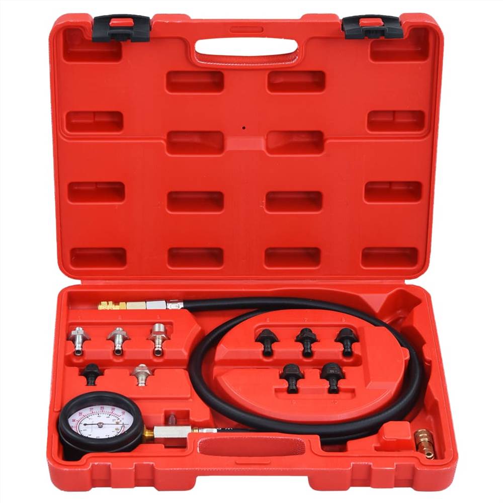 12 Piece  Oil Pressure Gauge Tester Kit