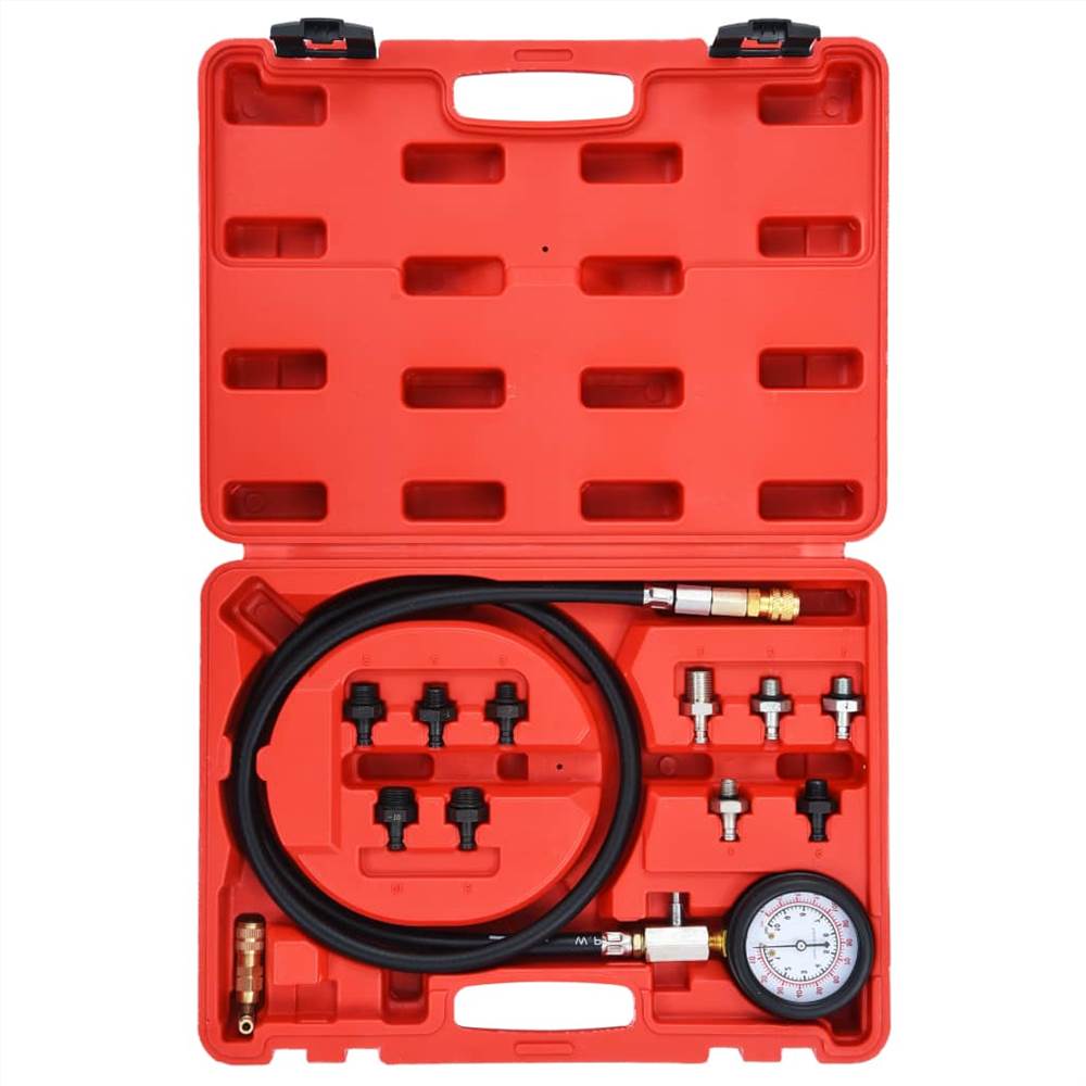 12 Piece Oil Pressure Gauge Tester Kit