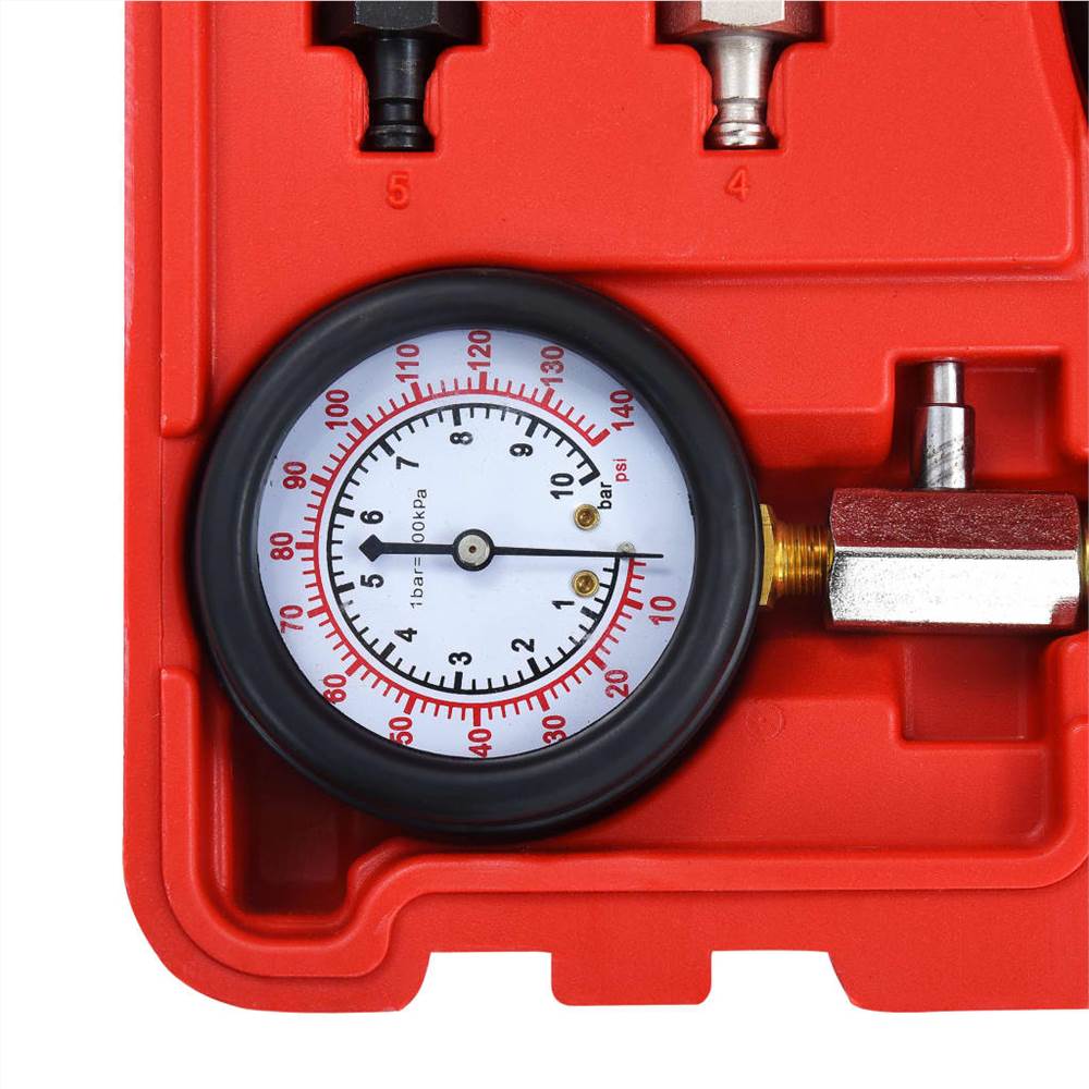 12 Piece Oil Pressure Gauge Tester Kit