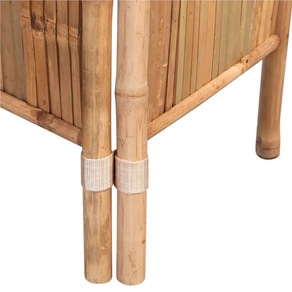 5-Panel Room Divider Bamboo 200x160 cm
