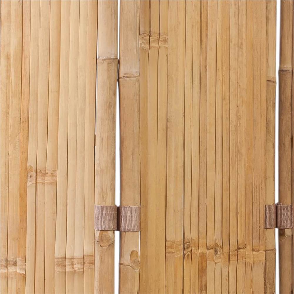 5-Panel Room Divider Bamboo 200x160 cm